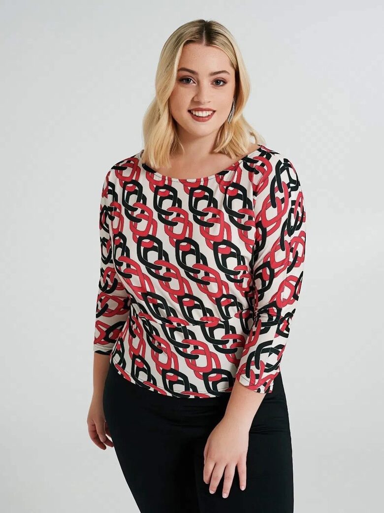 Rinascimento csinos 3/4-es ujjú noi felső 