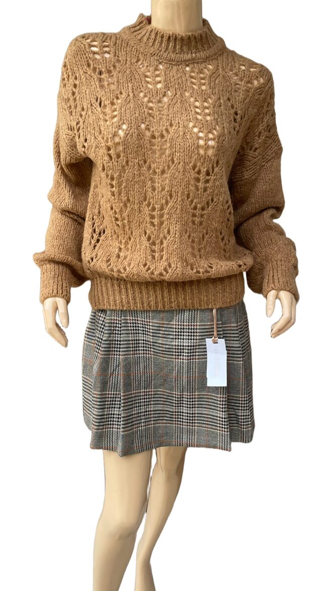 Rinascimento kötött barna őszi-téli női pulóver 