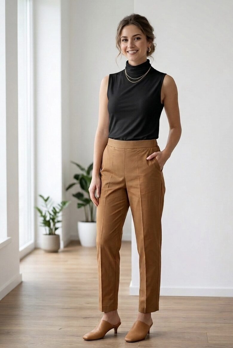 Rinascimento fekete garbós nyakú női basic felső 