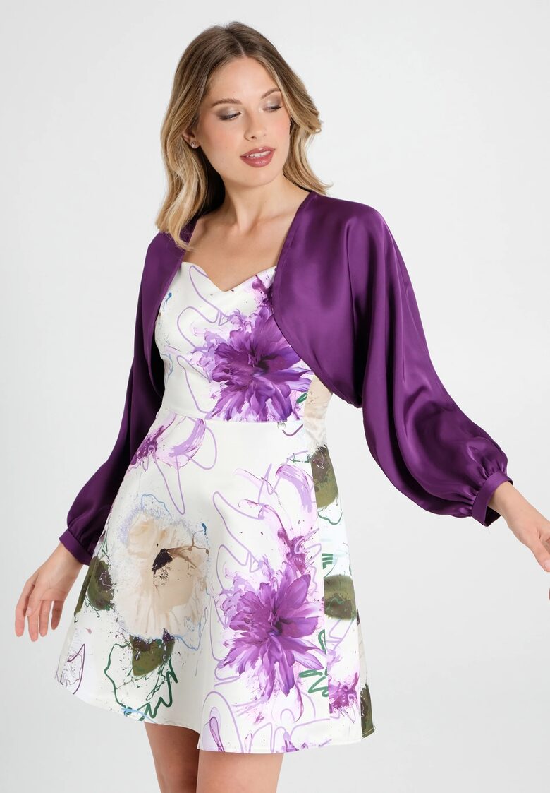 Rinascimento szatén női boleró blézer 