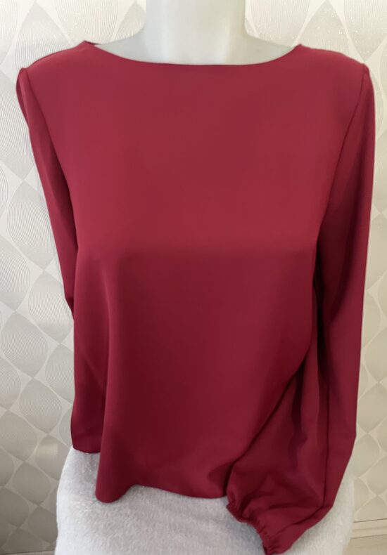 Rinascimento bordó női blúz S méret 