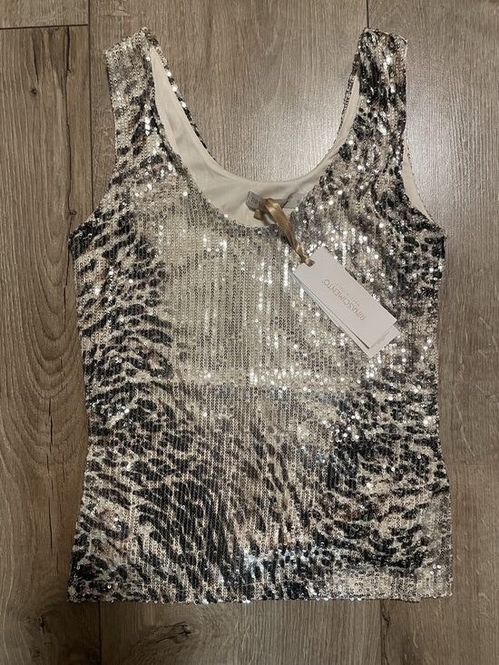 Rinascimento flitteres mintás női felső 