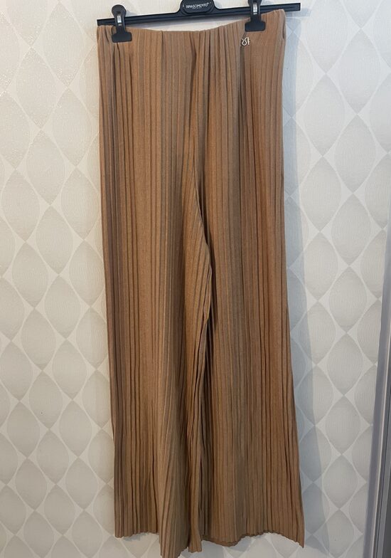 Rinascimento Curvy  csinos arany barna női nadrág 