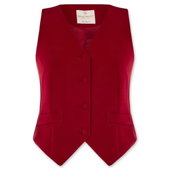 Rinascimento bordó női mellény 