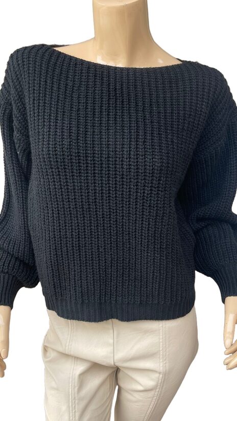 Rinascimento fekete őszi-téli női pulóver 