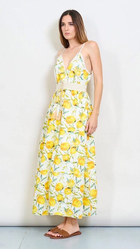 Sun by Michela olasz nyári citromos női ruha