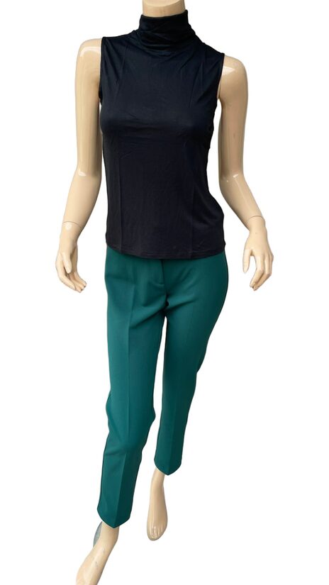 Rinascimento fekete garbós nyakú ujjatlan női felső