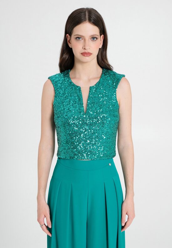 Rinascimento flitteres ujjatlan női felső 