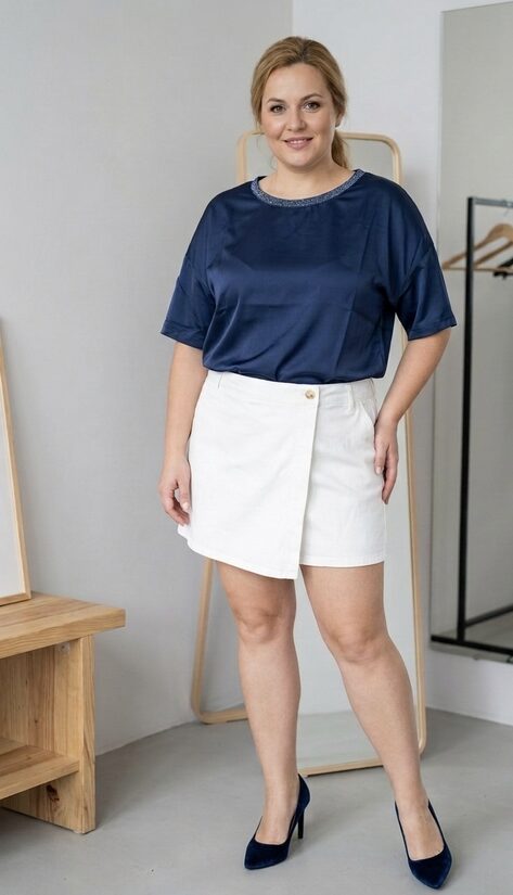 Rinascimento sötétkék női felső 