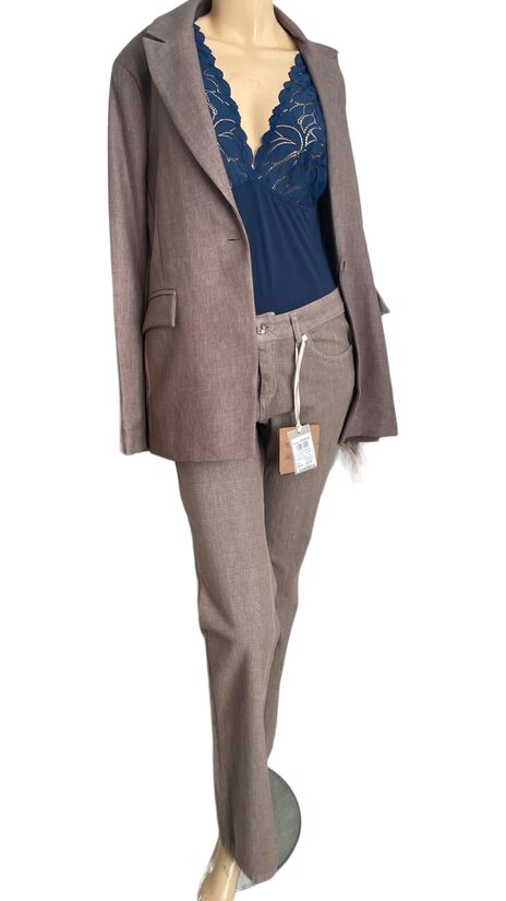 Rinascimento bővülő szárú kockás női nadrág