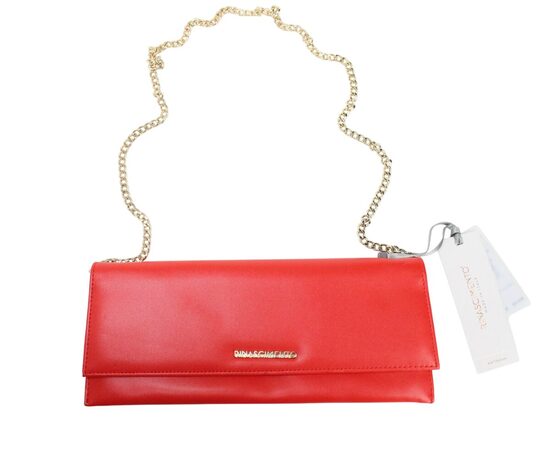 Rinascimento elegáns korall piros női láncos boríték táska