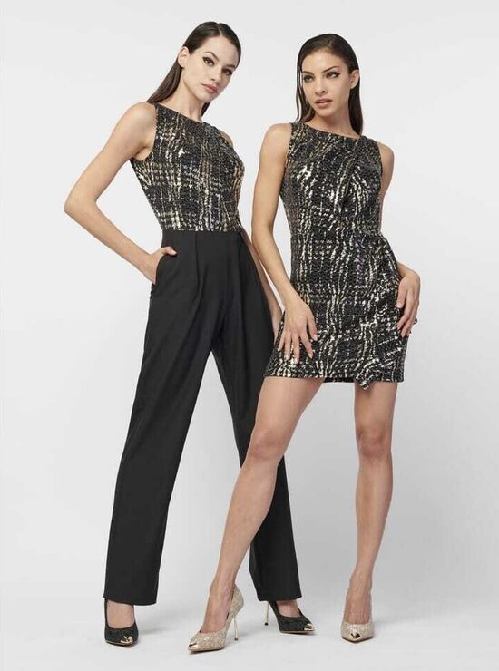 Rinascimento elegáns ujjatlan női overál 