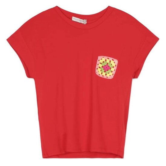 Rinascimento divatos piros nyári női póló