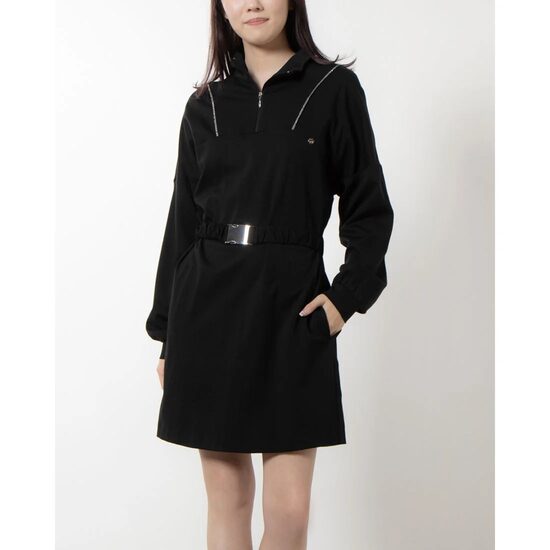 Rinascimento sportos fekete női ruha övvel