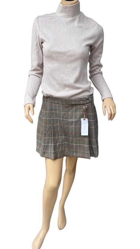 Rinasicmento divatos őszi/téli kockás női skort